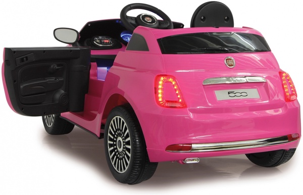 Coche Electrico Infantil Fiat 500 Fucsia 12v